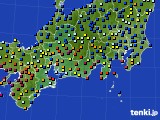 2020年12月11日の東海地方のアメダス(日照時間)