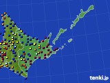 道東のアメダス実況(日照時間)(2020年12月11日)