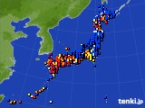 2020年12月12日のアメダス(日照時間)