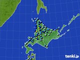 北海道地方のアメダス実況(積雪深)(2020年12月13日)