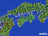 四国地方のアメダス実況(日照時間)(2020年12月13日)