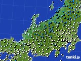 2020年12月13日の北陸地方のアメダス(気温)