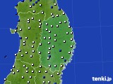 2020年12月13日の岩手県のアメダス(風向・風速)