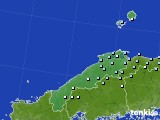 島根県のアメダス実況(降水量)(2020年12月14日)