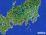 関東・甲信地方のアメダス実況(気温)(2020年12月14日)