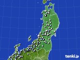 東北地方のアメダス実況(降水量)(2020年12月15日)