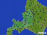 2020年12月15日の道央のアメダス(日照時間)
