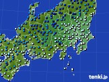 関東・甲信地方のアメダス実況(気温)(2020年12月15日)