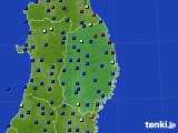 2020年12月16日の岩手県のアメダス(日照時間)