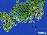 東海地方のアメダス実況(気温)(2020年12月16日)