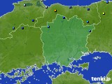 岡山県のアメダス実況(積雪深)(2020年12月17日)