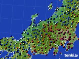 北陸地方のアメダス実況(日照時間)(2020年12月17日)
