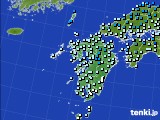 2020年12月17日の九州地方のアメダス(気温)