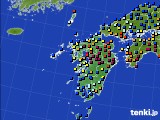 九州地方のアメダス実況(日照時間)(2020年12月18日)