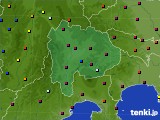 山梨県のアメダス実況(日照時間)(2020年12月18日)