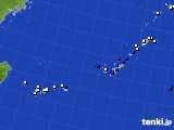 沖縄地方のアメダス実況(風向・風速)(2020年12月18日)
