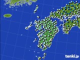 2020年12月19日の九州地方のアメダス(気温)