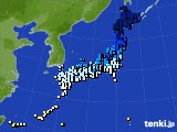 アメダス実況(気温)(2020年12月19日)