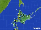 北海道地方のアメダス実況(積雪深)(2020年12月20日)