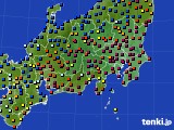 関東・甲信地方のアメダス実況(日照時間)(2020年12月20日)