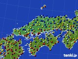 中国地方のアメダス実況(日照時間)(2020年12月20日)