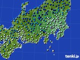 関東・甲信地方のアメダス実況(気温)(2020年12月20日)