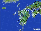 2020年12月20日の九州地方のアメダス(気温)