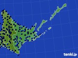 道東のアメダス実況(気温)(2020年12月20日)