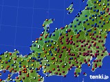 北陸地方のアメダス実況(日照時間)(2020年12月21日)