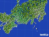 東海地方のアメダス実況(気温)(2020年12月21日)