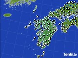 2020年12月21日の九州地方のアメダス(気温)