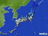 アメダス実況(気温)(2020年12月21日)