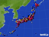 2020年12月22日のアメダス(日照時間)