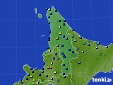 道北のアメダス実況(積雪深)(2020年12月23日)
