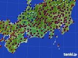 2020年12月23日の東海地方のアメダス(日照時間)