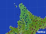 道北のアメダス実況(日照時間)(2020年12月23日)