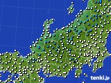 2020年12月23日の北陸地方のアメダス(気温)