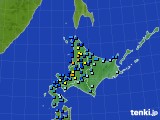 北海道地方のアメダス実況(積雪深)(2020年12月24日)