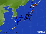 2020年12月24日のアメダス(日照時間)