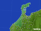 石川県のアメダス実況(降水量)(2020年12月25日)