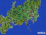 関東・甲信地方のアメダス実況(日照時間)(2020年12月25日)