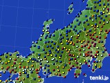 北陸地方のアメダス実況(日照時間)(2020年12月25日)