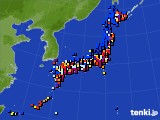 2020年12月25日のアメダス(日照時間)