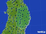 2020年12月25日の岩手県のアメダス(気温)