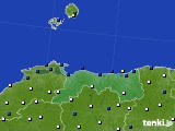 2020年12月25日の鳥取県のアメダス(風向・風速)