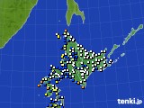 北海道地方のアメダス実況(風向・風速)(2020年12月26日)
