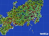 関東・甲信地方のアメダス実況(日照時間)(2020年12月27日)
