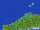 2020年12月27日の島根県のアメダス(日照時間)