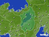 滋賀県のアメダス実況(気温)(2020年12月27日)