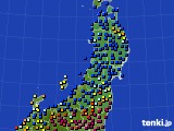 東北地方のアメダス実況(日照時間)(2020年12月28日)